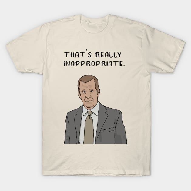 "That's Really Inappropriate" Toby Flenderson T-Shirt by Third Wheel Tees